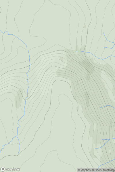 Thumbnail image for Pike [Lake District C&W] showing contour plot for surrounding peak